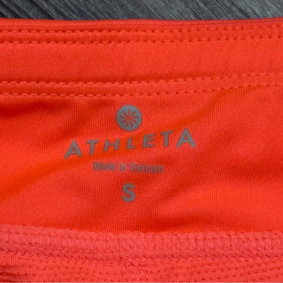 Athleta coral orange workout skirt skort women's S built in shorts - Picture 3 of 5